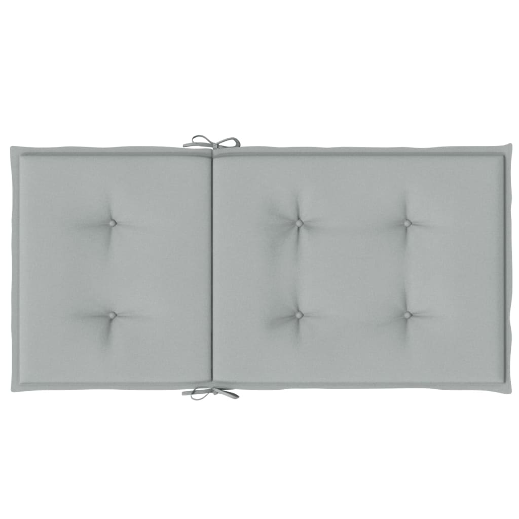 vidaXL Perne scaun cu spătar scund 2 buc. melanj gri 100x50x4cm textil
