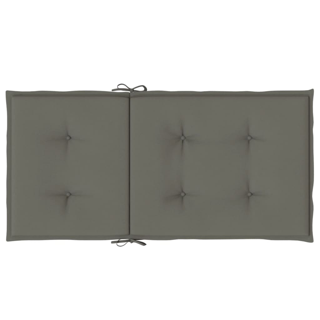 vidaXL Perne scaun cu spătar scund 4 buc. melanj gri 100x50x4cm textil vidaXL Perne scaun cu spătar scund 4 buc. melanj gri 100x50x4cm textil
