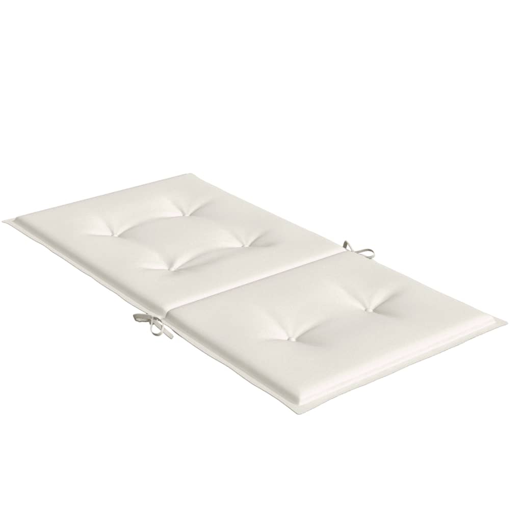 vidaXL Perne scaun cu spătar scund 6buc. melanj crem 100x50x4cm textil