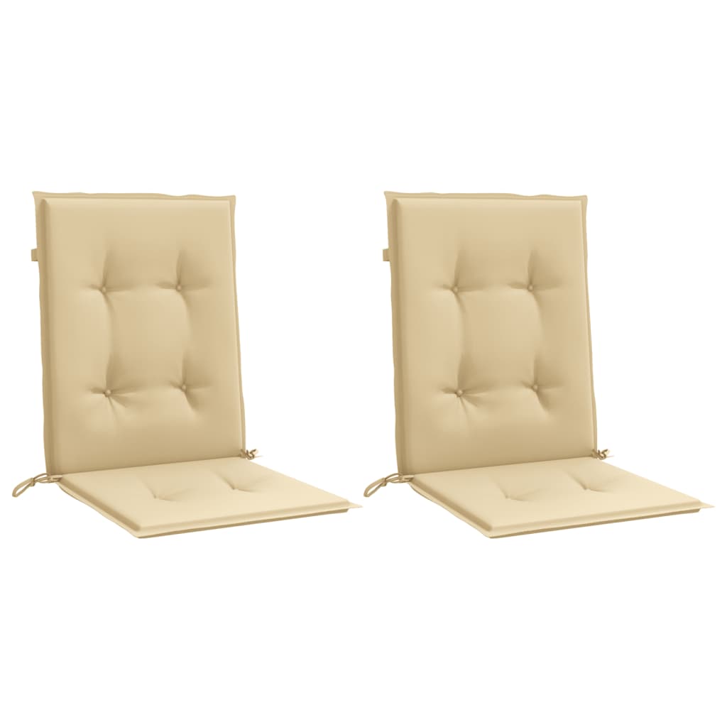 vidaXL Perne scaun cu spătar mic, 2 buc. melanj bej 100x50x4 cm textil vidaXL Perne scaun cu spătar mic, 2 buc. melanj bej 100x50x4 cm textil