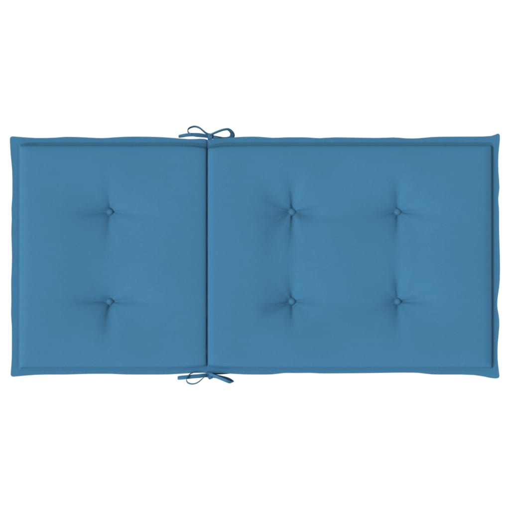 vidaXL Perne scaun spătar mic 2 buc. melanj albastru 100x50x4cm textil