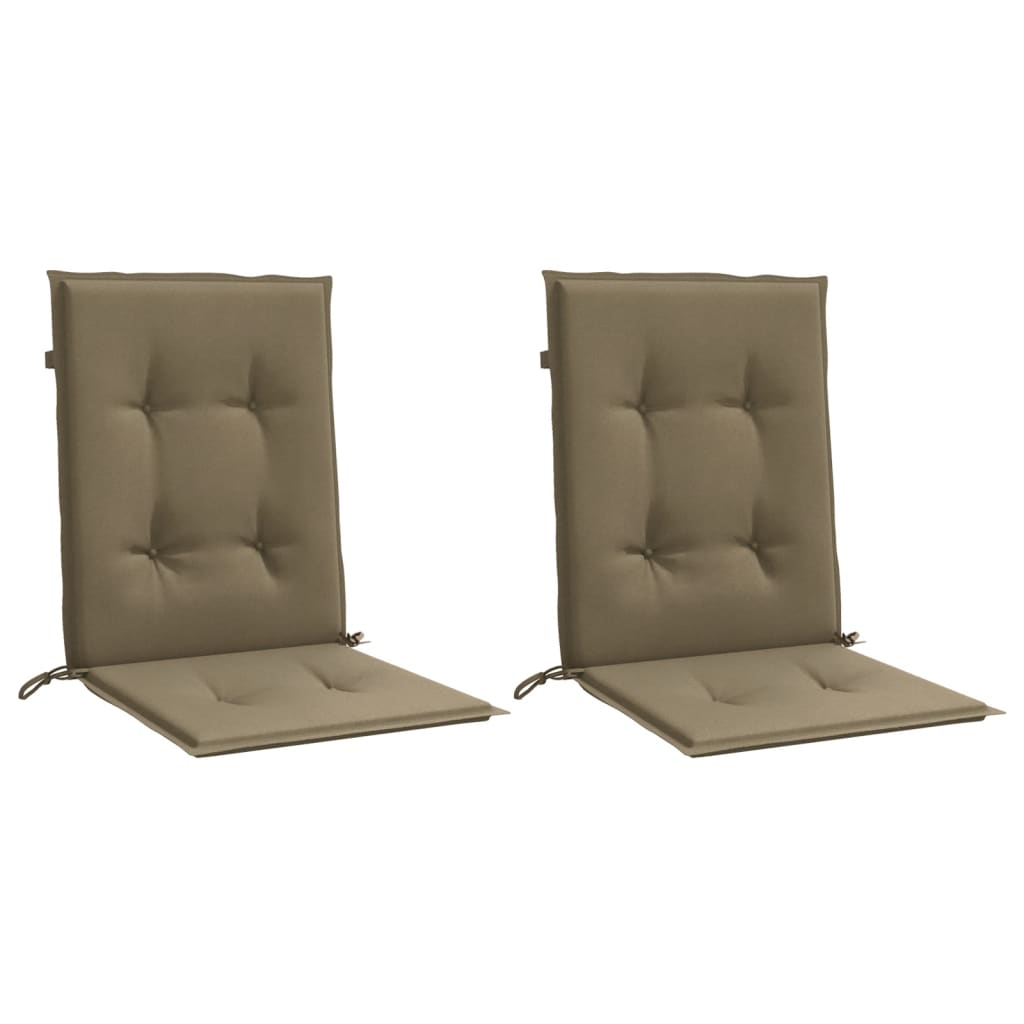 vidaXL Perne scaun cu spătar mic 2 buc. melanj taupe 100x50x4cm textil vidaXL Perne scaun cu spătar mic 2 buc. melanj taupe 100x50x4cm textil