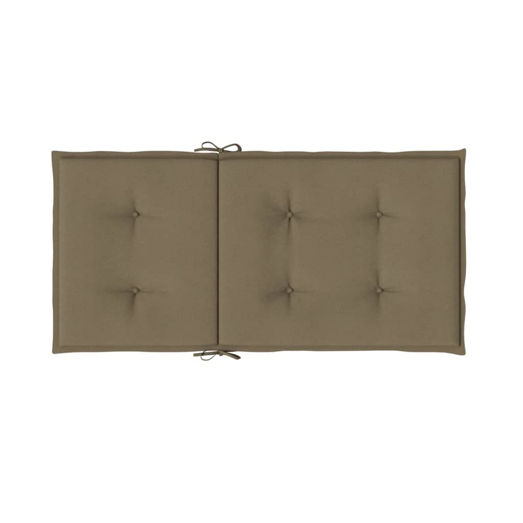 vidaXL Perne scaun cu spătar mic 2 buc. melanj taupe 100x50x4cm textil vidaXL Perne scaun cu spătar mic 2 buc. melanj taupe 100x50x4cm textil