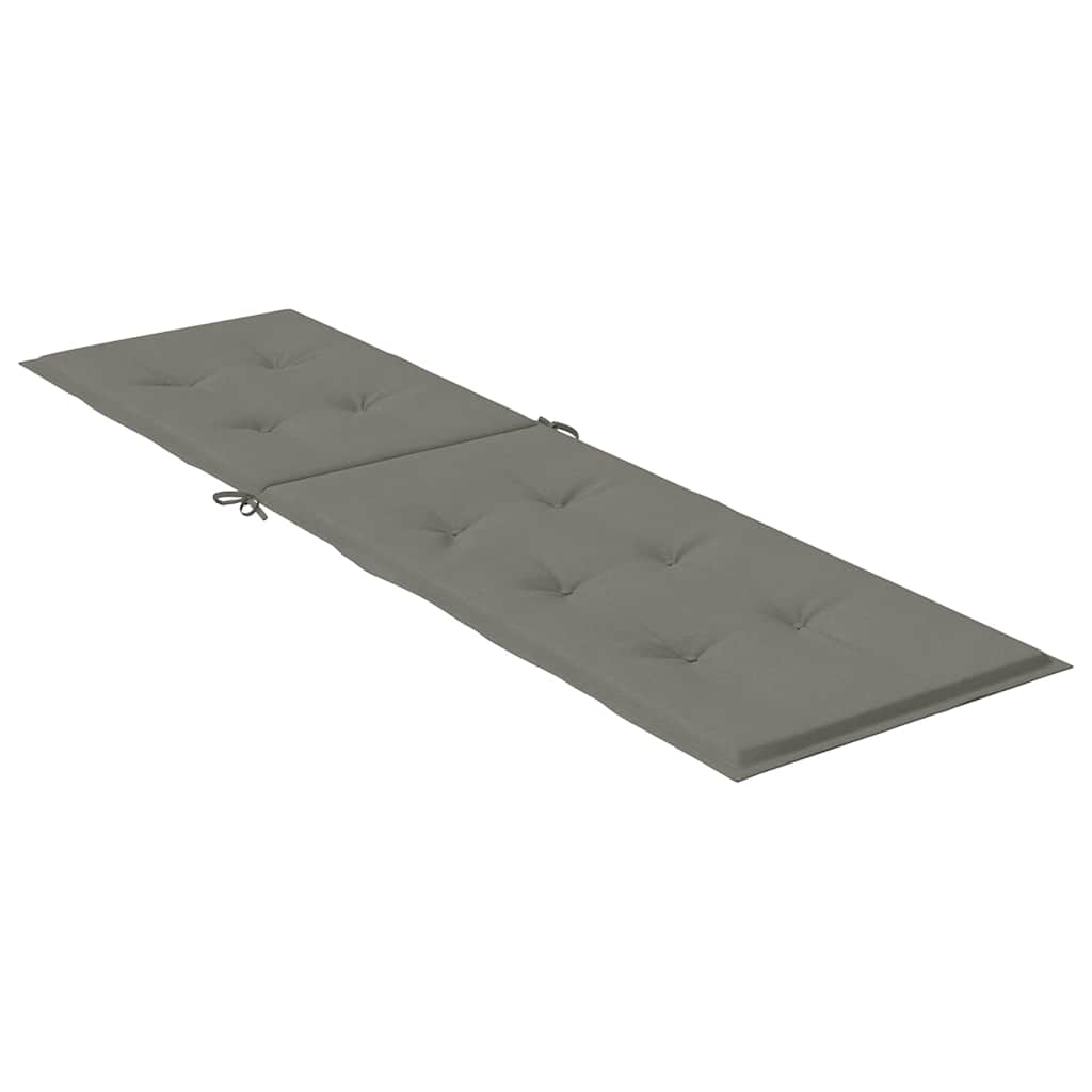 vidaXL Pernă de șezlong, melanj gri închis, (75+105) x 50 x 4 cm textil vidaXL Pernă de șezlong, melanj gri închis, (75+105) x 50 x 4 cm textil