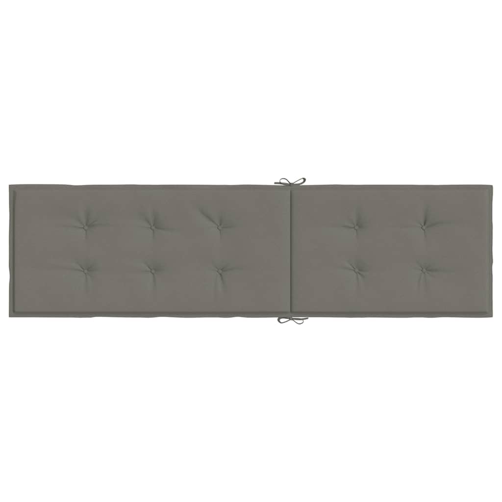 vidaXL Pernă de șezlong, melanj gri închis, (75+105) x 50 x 4 cm textil vidaXL Pernă de șezlong, melanj gri închis, (75+105) x 50 x 4 cm textil