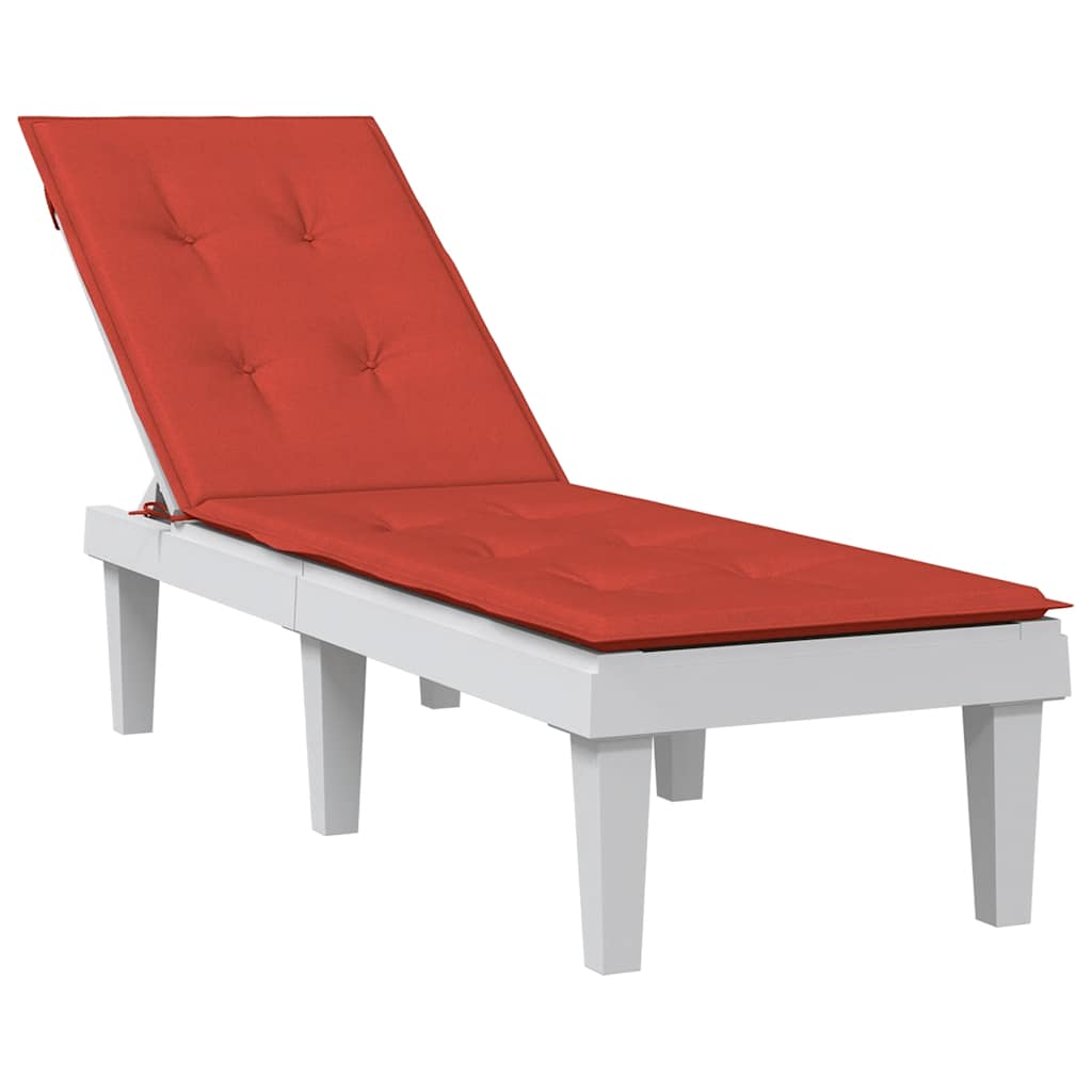 vidaXL Pernă de șezlong, melanj roșu, (75+105) x 50 x 4 cm textil vidaXL Pernă de șezlong, melanj roșu, (75+105) x 50 x 4 cm textil
