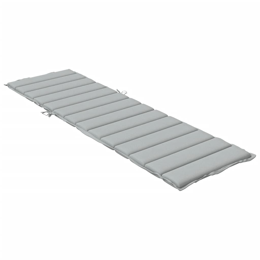vidaXL Pernă de șezlong, melanj gri deschis, 200x50x4 cm textil