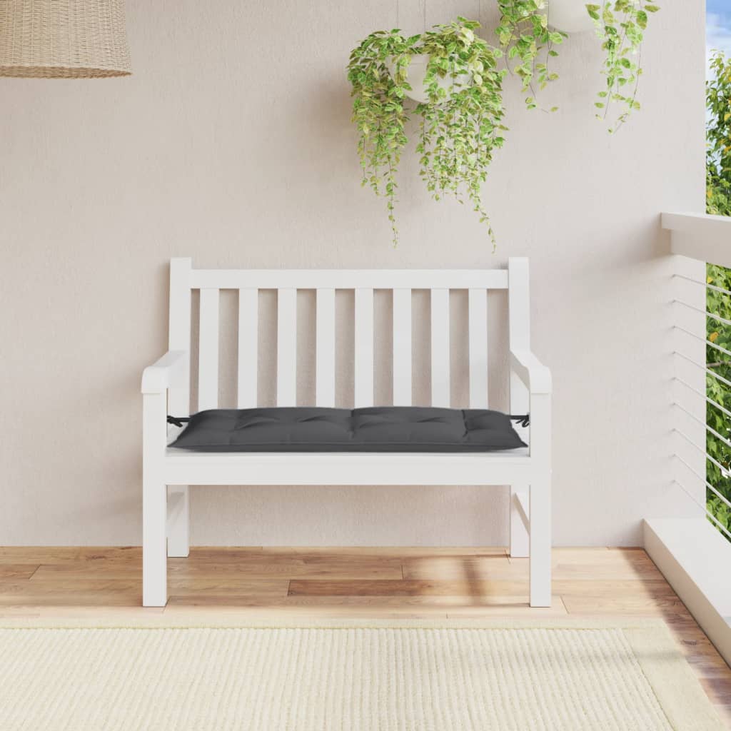 vidaXL Pernă bancă de grădină, melanj antracit 100x50x7 cm textil vidaXL Pernă bancă de grădină, melanj antracit 100x50x7 cm textil