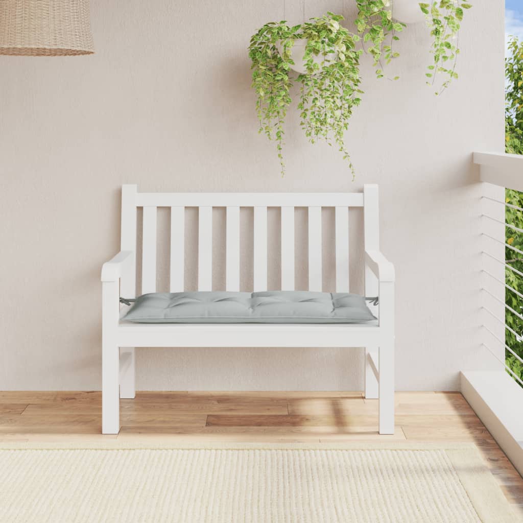 vidaXL Pernă bancă de grădină, melanj gri deschis, 100x50x7 cm, textil