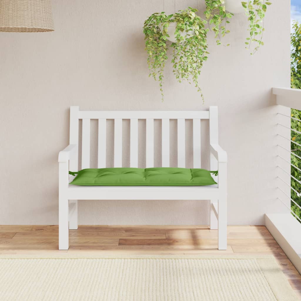 vidaXL Pernă bancă de grădină melanj verde, 100x50x7 cm, textil