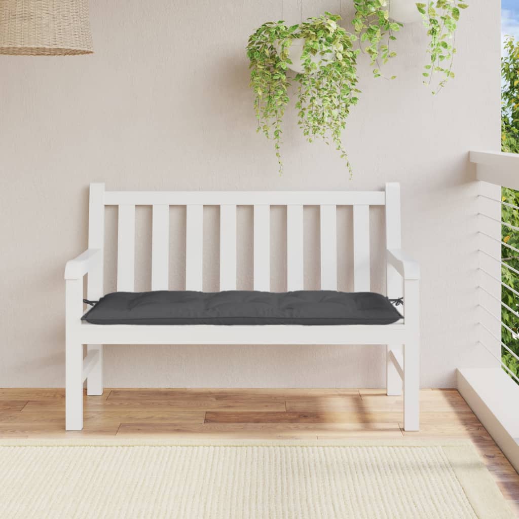 vidaXL Pernă bancă de grădină, melanj antracit, 120x50x7 cm, textil vidaXL Pernă bancă de grădină, melanj antracit, 120x50x7 cm, textil
