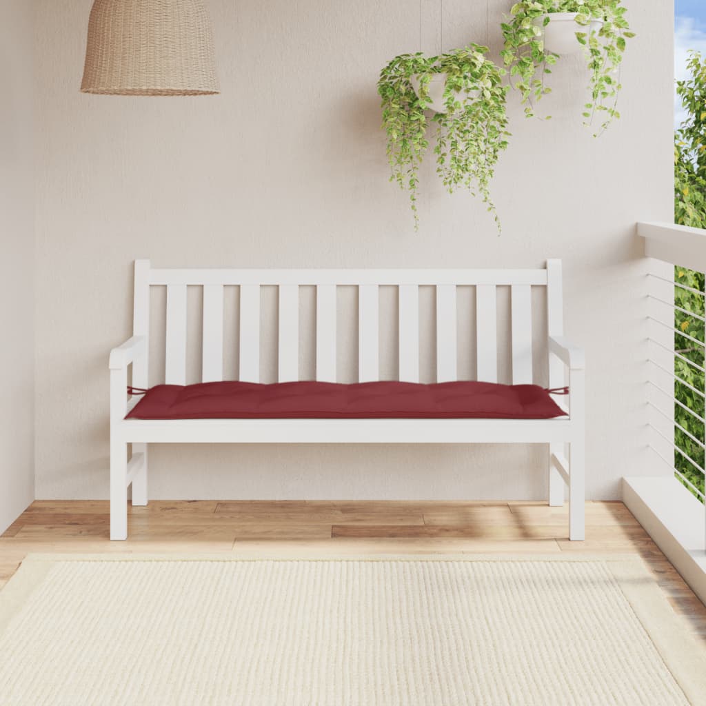 vidaXL Pernă bancă de grădină, melanj roșu vin, 150x50x7 cm, textil vidaXL Pernă bancă de grădină, melanj roșu vin, 150x50x7 cm, textil