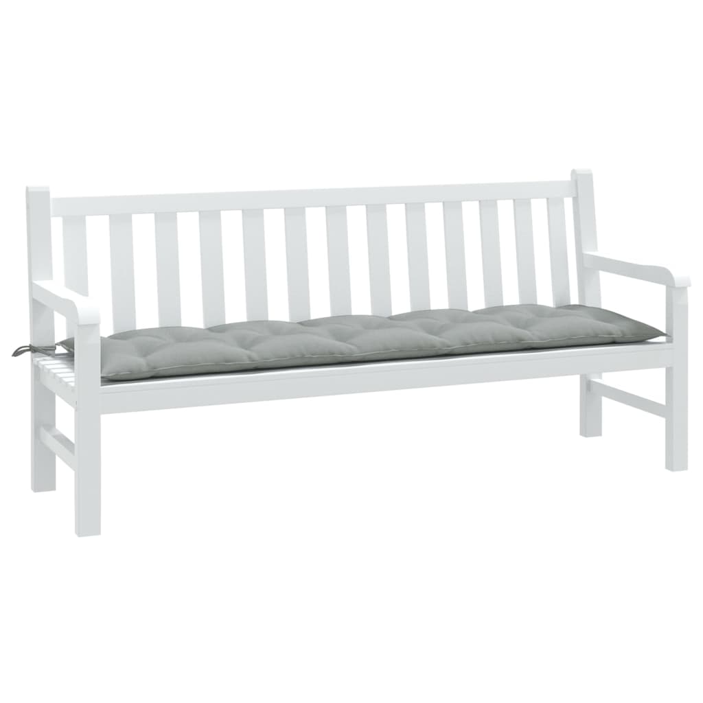 vidaXL Pernă bancă de grădină, melanj gri deschis, 180x50x7 cm, textil