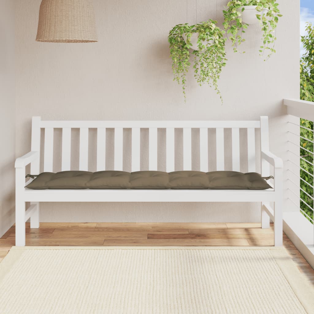 vidaXL Pernă bancă de grădină, melanj taupe, 180x50x7 cm, textil vidaXL Pernă bancă de grădină, melanj taupe, 180x50x7 cm, textil