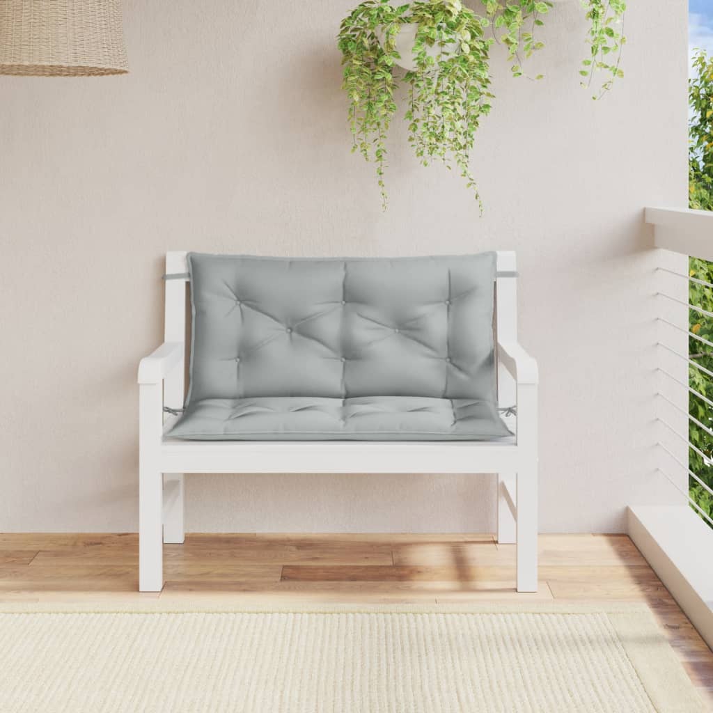 vidaXL Pernă bancă de grădină 2db melanj gri deschis 100x50x7cm textil vidaXL Pernă bancă de grădină 2db melanj gri deschis 100x50x7cm textil