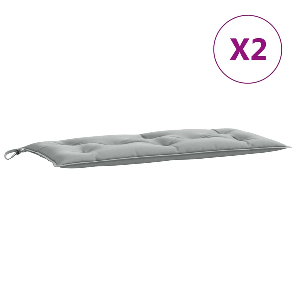 vidaXL Pernă bancă de grădină 2db melanj gri deschis 100x50x7cm textil vidaXL Pernă bancă de grădină 2db melanj gri deschis 100x50x7cm textil