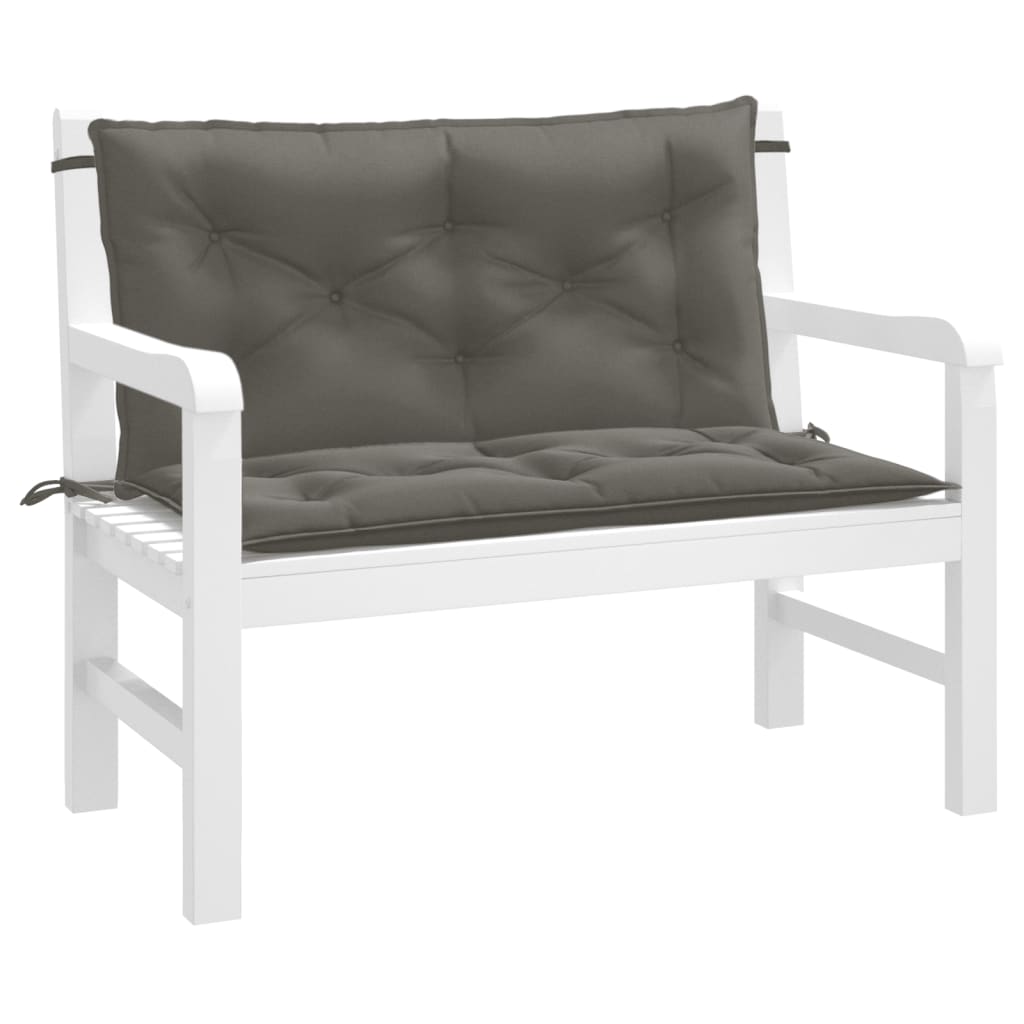 vidaXL Pernă bancă de grădină 2buc melanj gri închis 100x50x7cm textil vidaXL Pernă bancă de grădină 2buc melanj gri închis 100x50x7cm textil