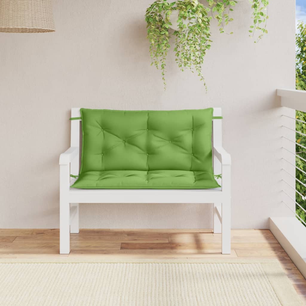 vidaXL Pernă bancă de grădină, 2 buc. melanj verde, 100x50x7 cm textil vidaXL Pernă bancă de grădină, 2 buc. melanj verde, 100x50x7 cm textil