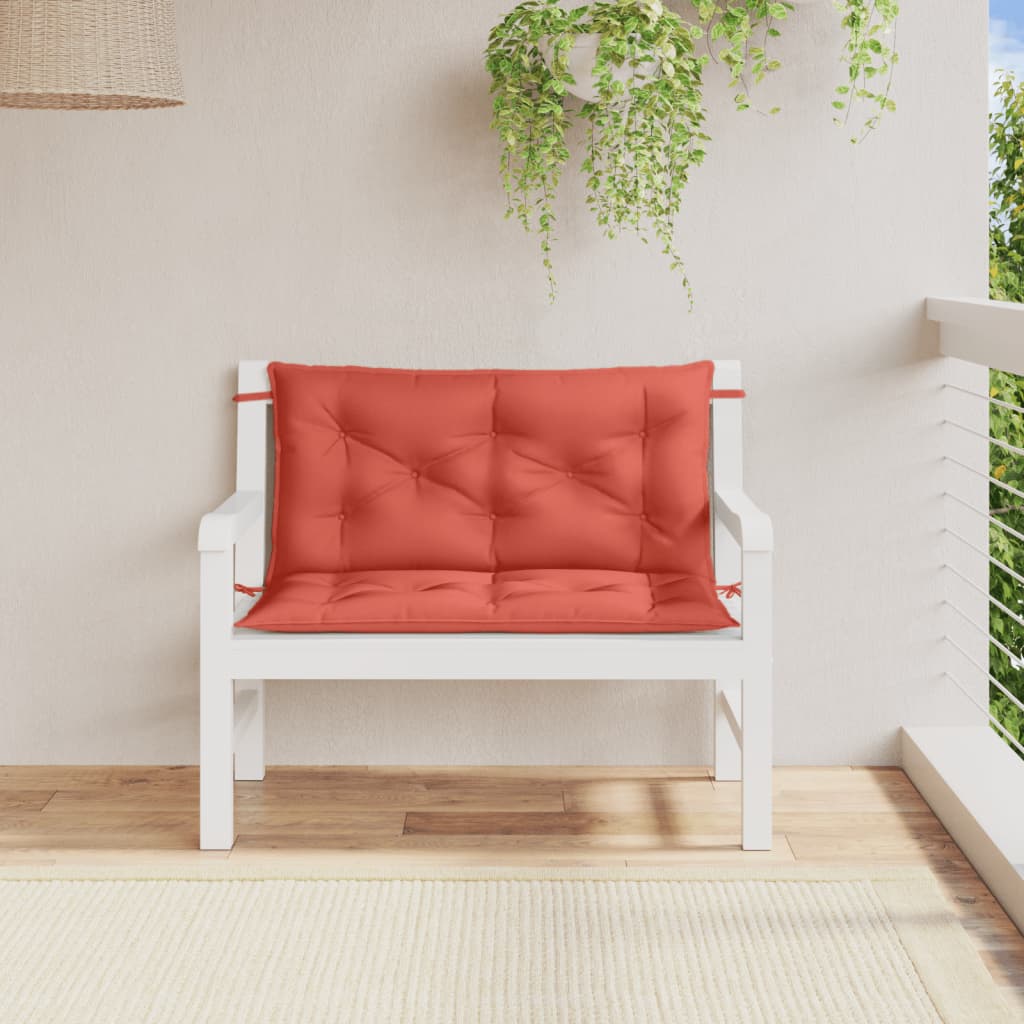 vidaXL Pernă bancă de grădină, 2 buc. melanj roșu, 100x50x7 cm, textil vidaXL Pernă bancă de grădină, 2 buc. melanj roșu, 100x50x7 cm, textil