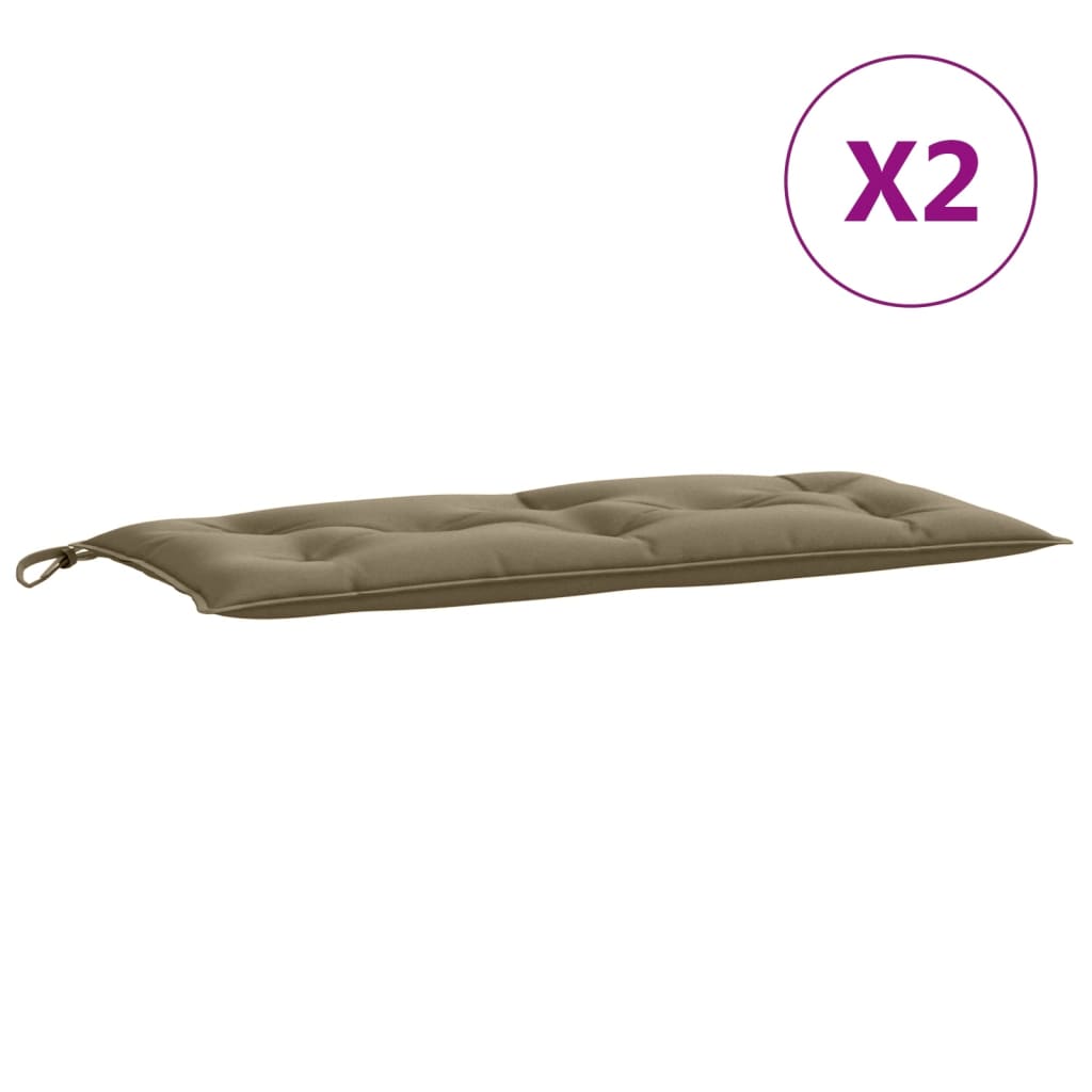 vidaXL Pernă bancă de grădină 2buc melanj gri taupe 100x50x7 cm textil vidaXL Pernă bancă de grădină 2buc melanj gri taupe 100x50x7 cm textil