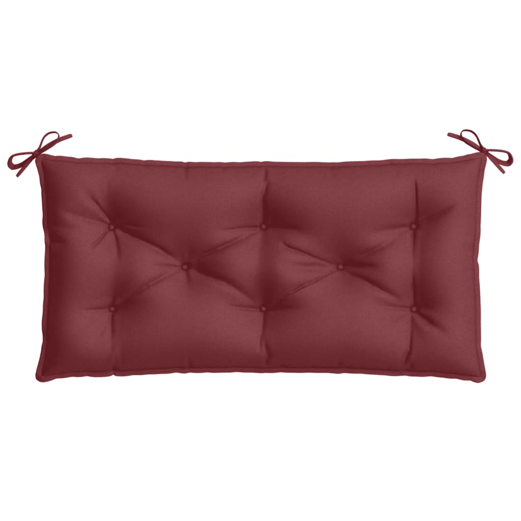 vidaXL Pernă bancă de grădină 2 buc melanj roșu vin 100x50x7 cm textil vidaXL Pernă bancă de grădină 2 buc melanj roșu vin 100x50x7 cm textil