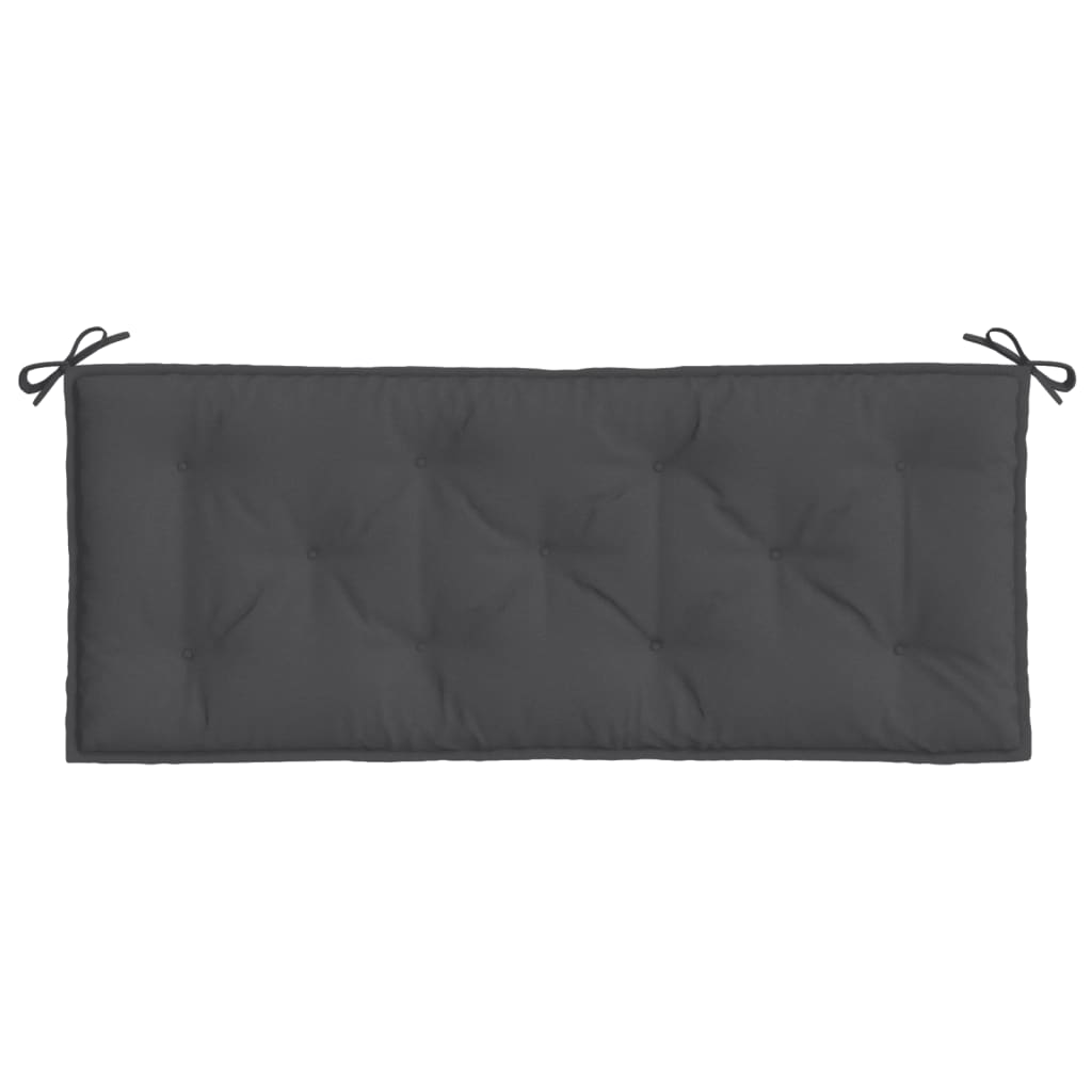vidaXL Pernă bancă de grădină 2 buc melanj antracit 120x50x7 cm textil