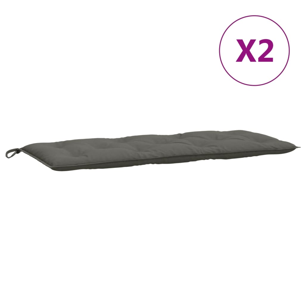 vidaXL Pernă bancă de grădină 2buc melanj gri închis 120x50x7cm textil vidaXL Pernă bancă de grădină 2buc melanj gri închis 120x50x7cm textil