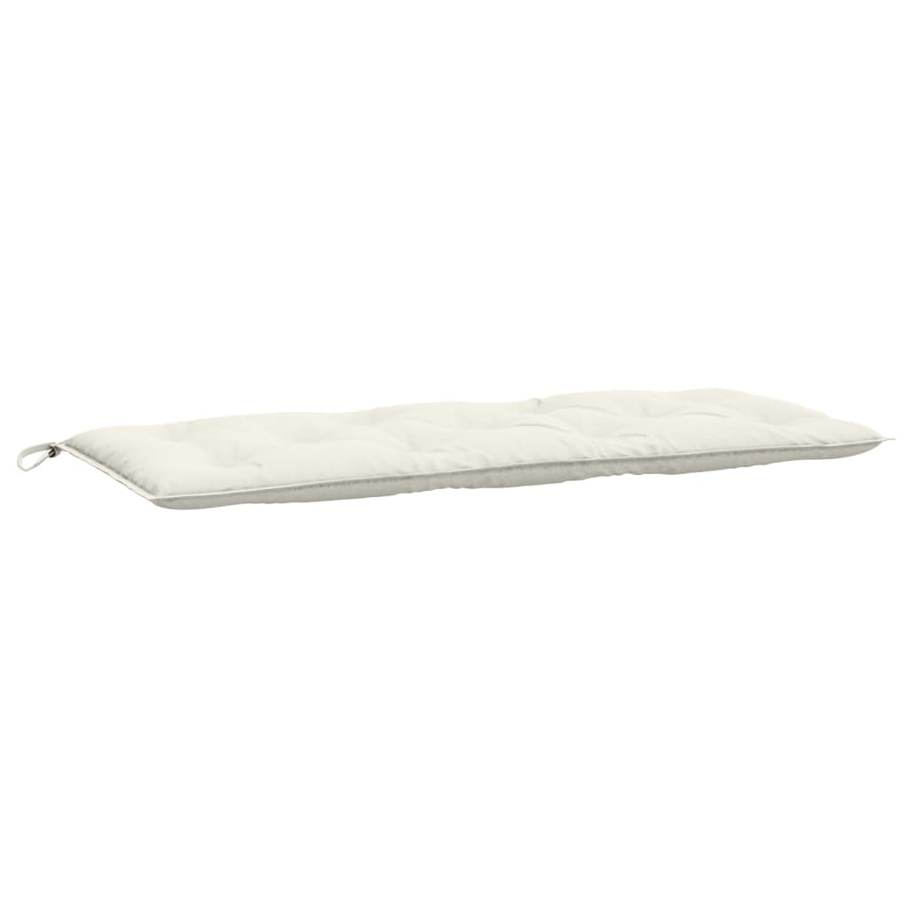vidaXL Pernă bancă de grădină, 2 buc. melanj crem, 120x50x7 cm, textil vidaXL Pernă bancă de grădină, 2 buc. melanj crem, 120x50x7 cm, textil