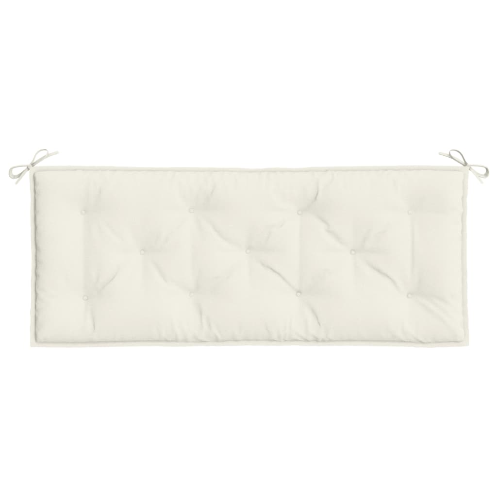 vidaXL Pernă bancă de grădină, 2 buc. melanj crem, 120x50x7 cm, textil vidaXL Pernă bancă de grădină, 2 buc. melanj crem, 120x50x7 cm, textil