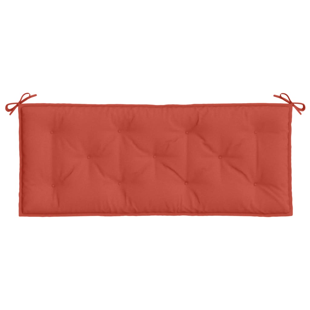vidaXL Pernă bancă de grădină, 2 buc. melanj roșu, 120x50x7 cm, textil