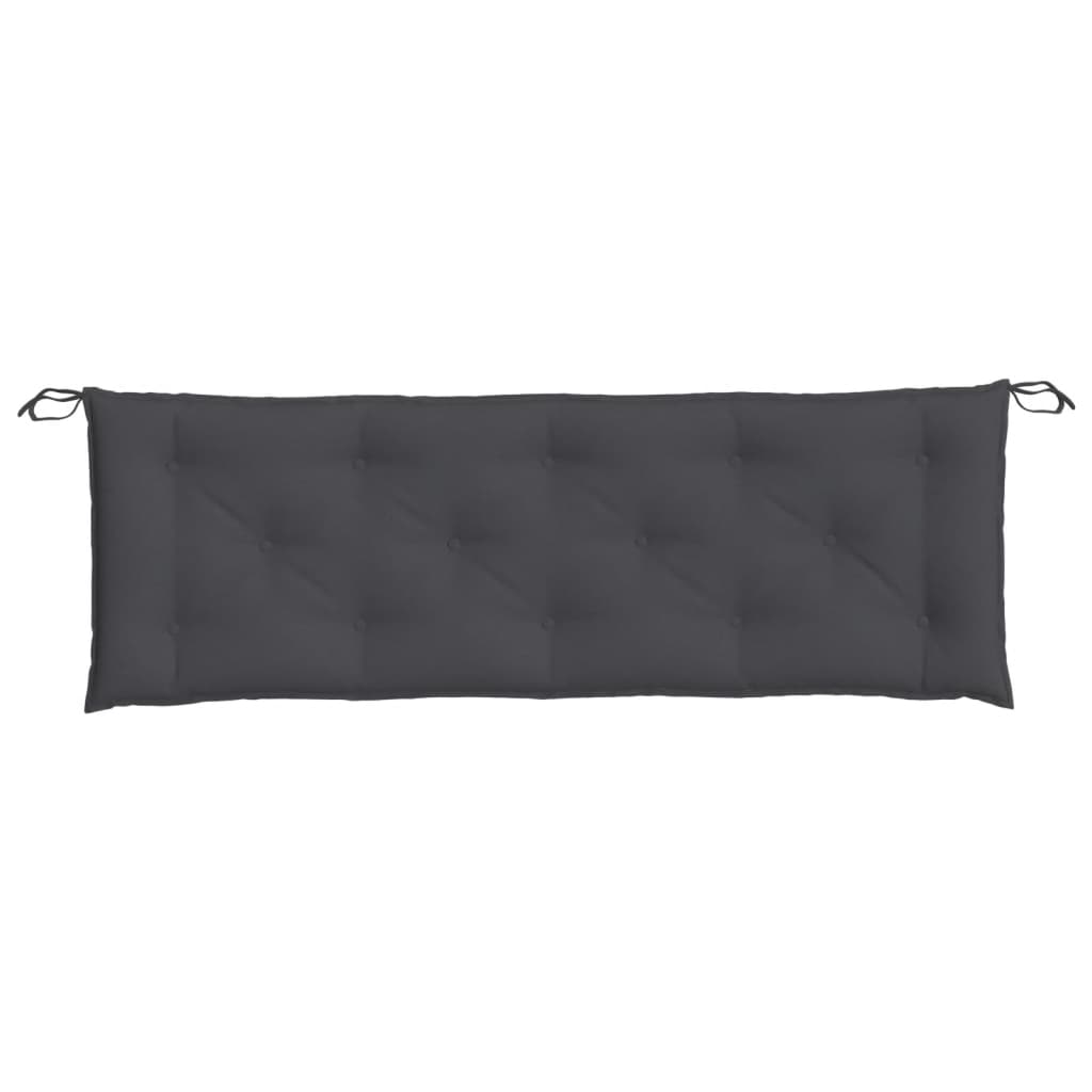 vidaXL Pernă bancă de grădină 2 buc melanj antracit 150x50x7 cm textil vidaXL Pernă bancă de grădină 2 buc melanj antracit 150x50x7 cm textil