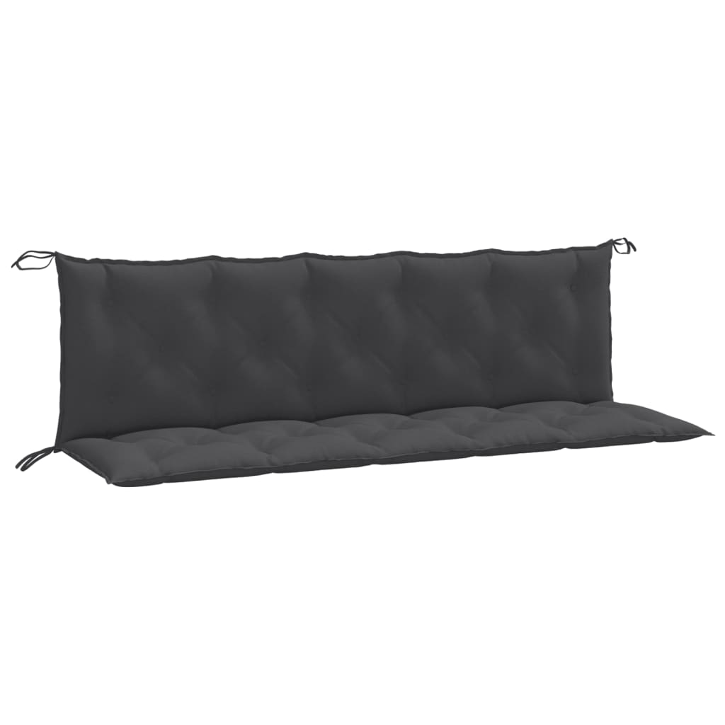 vidaXL Pernă bancă de grădină 2 buc melanj antracit 180x50x7 cm textil vidaXL Pernă bancă de grădină 2 buc melanj antracit 180x50x7 cm textil