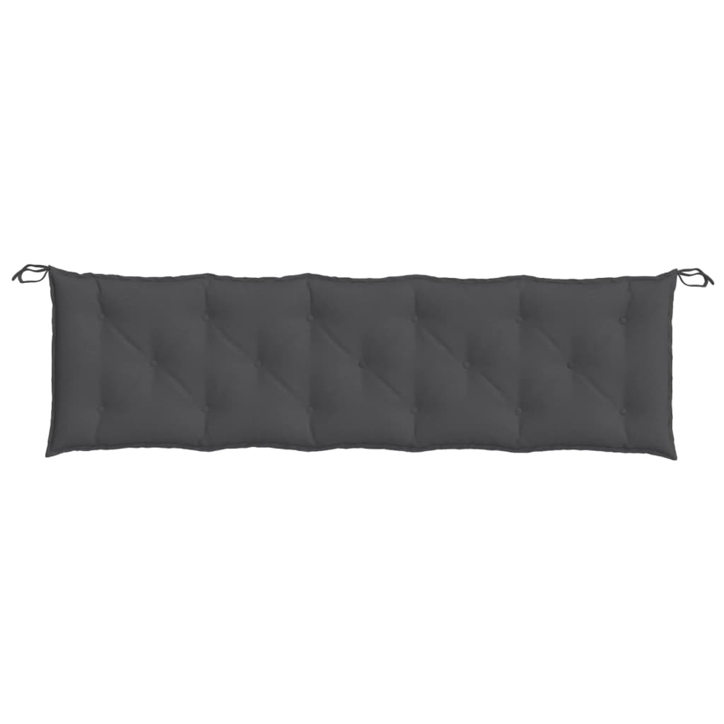 vidaXL Pernă bancă de grădină 2 buc melanj antracit 180x50x7 cm textil vidaXL Pernă bancă de grădină 2 buc melanj antracit 180x50x7 cm textil