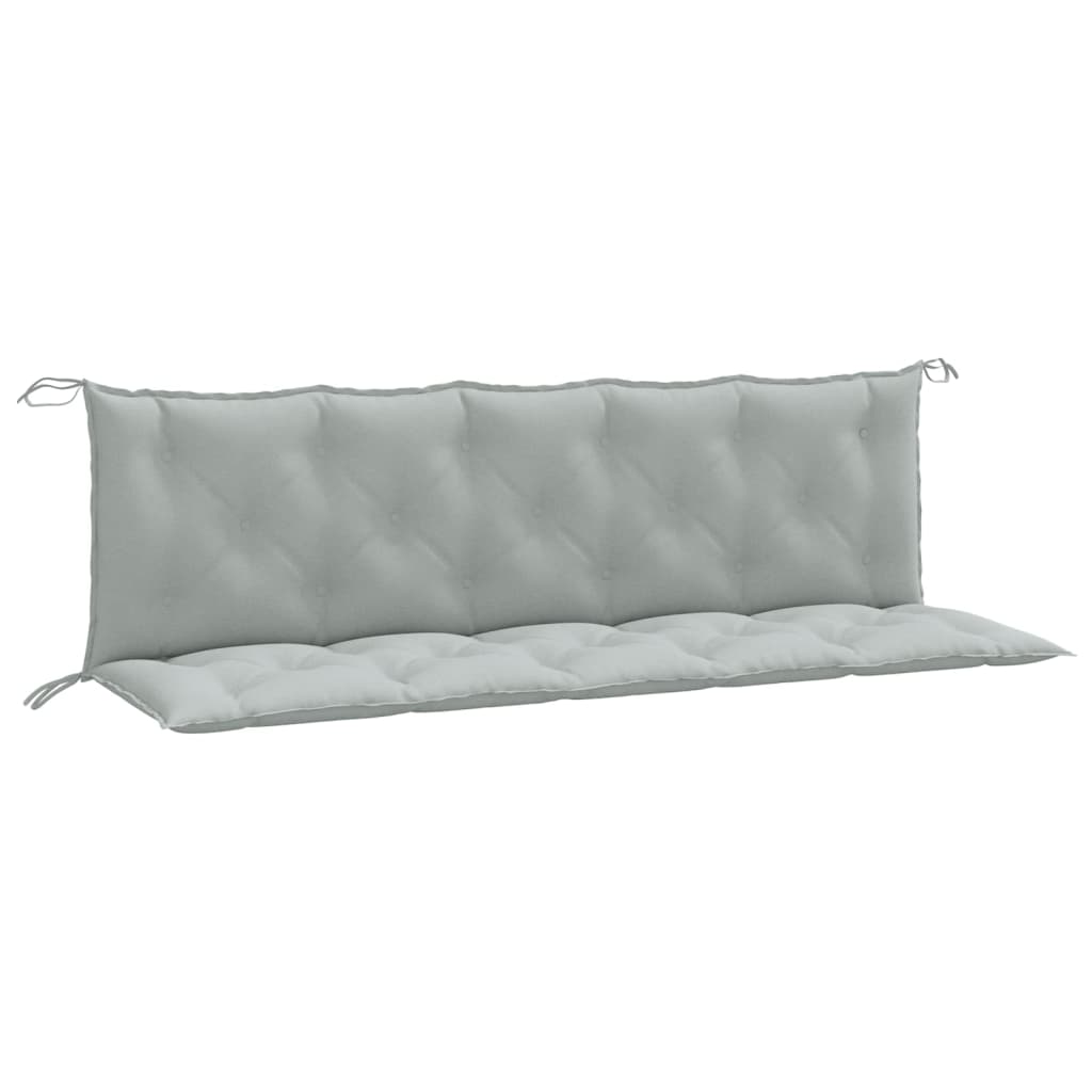 vidaXL Pernă bancă de grădină 2db melanj gri deschis 180x50x7cm textil vidaXL Pernă bancă de grădină 2db melanj gri deschis 180x50x7cm textil