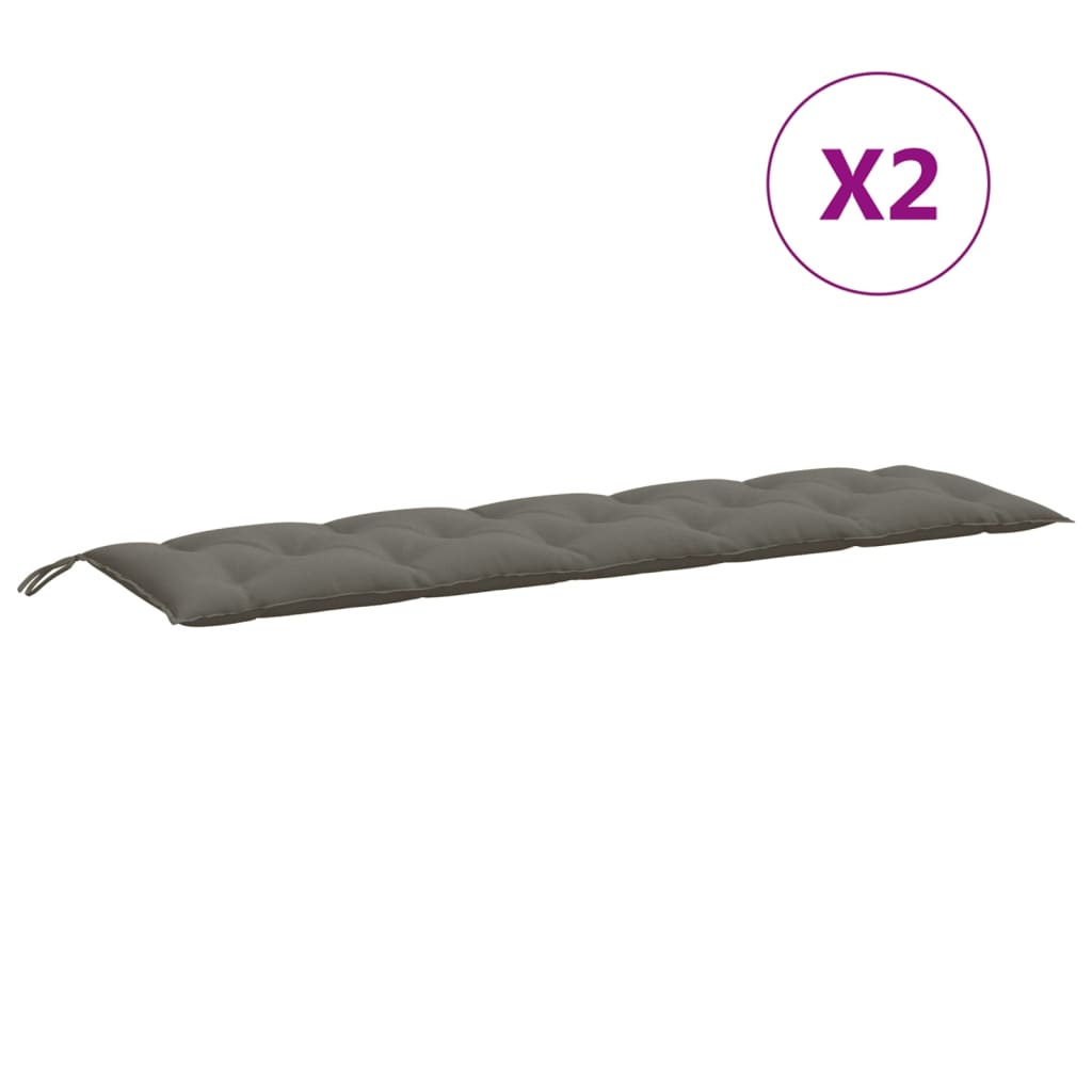 vidaXL Pernă bancă de grădină 2buc melanj gri închis 180x50x7cm textil vidaXL Pernă bancă de grădină 2buc melanj gri închis 180x50x7cm textil