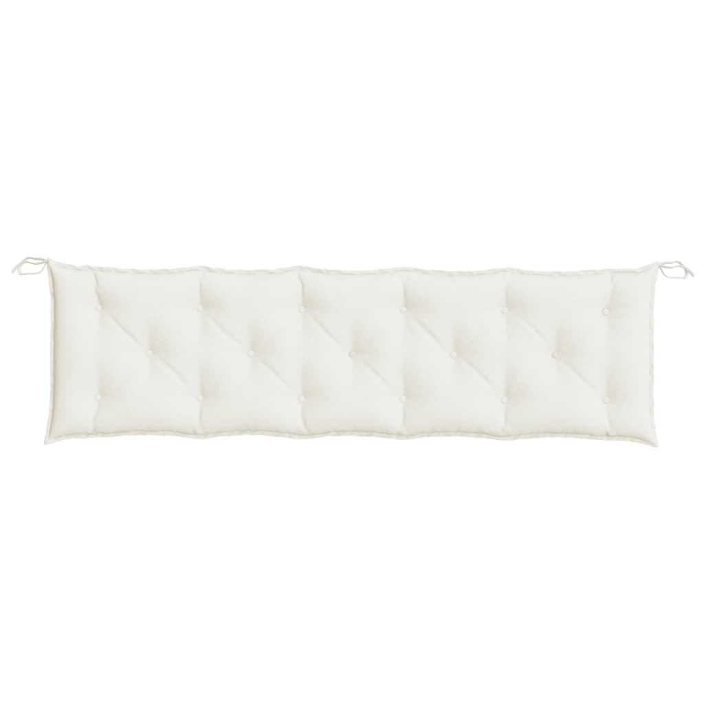 vidaXL Pernă bancă de grădină, 2 buc. melanj crem, 180x50x7 cm, textil vidaXL Pernă bancă de grădină, 2 buc. melanj crem, 180x50x7 cm, textil