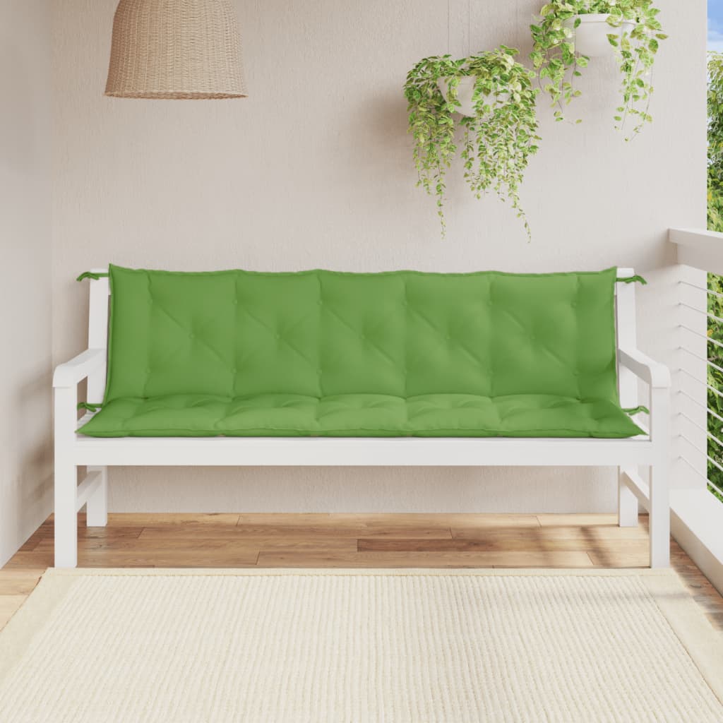 vidaXL Pernă bancă de grădină, 2 buc. melanj verde, 180x50x7 cm textil vidaXL Pernă bancă de grădină, 2 buc. melanj verde, 180x50x7 cm textil