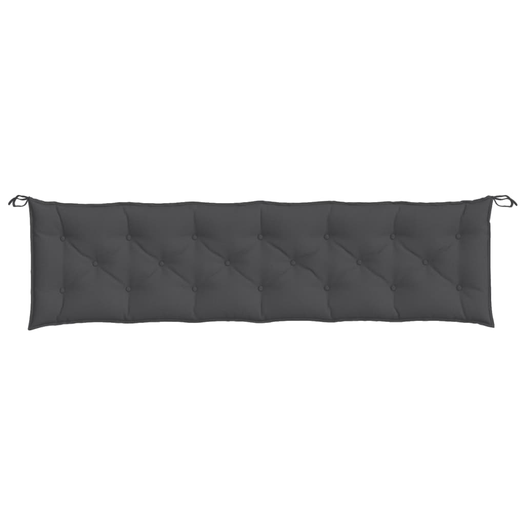 vidaXL Pernă bancă de grădină 2 buc melanj antracit 200x50x7 cm textil vidaXL Pernă bancă de grădină 2 buc melanj antracit 200x50x7 cm textil