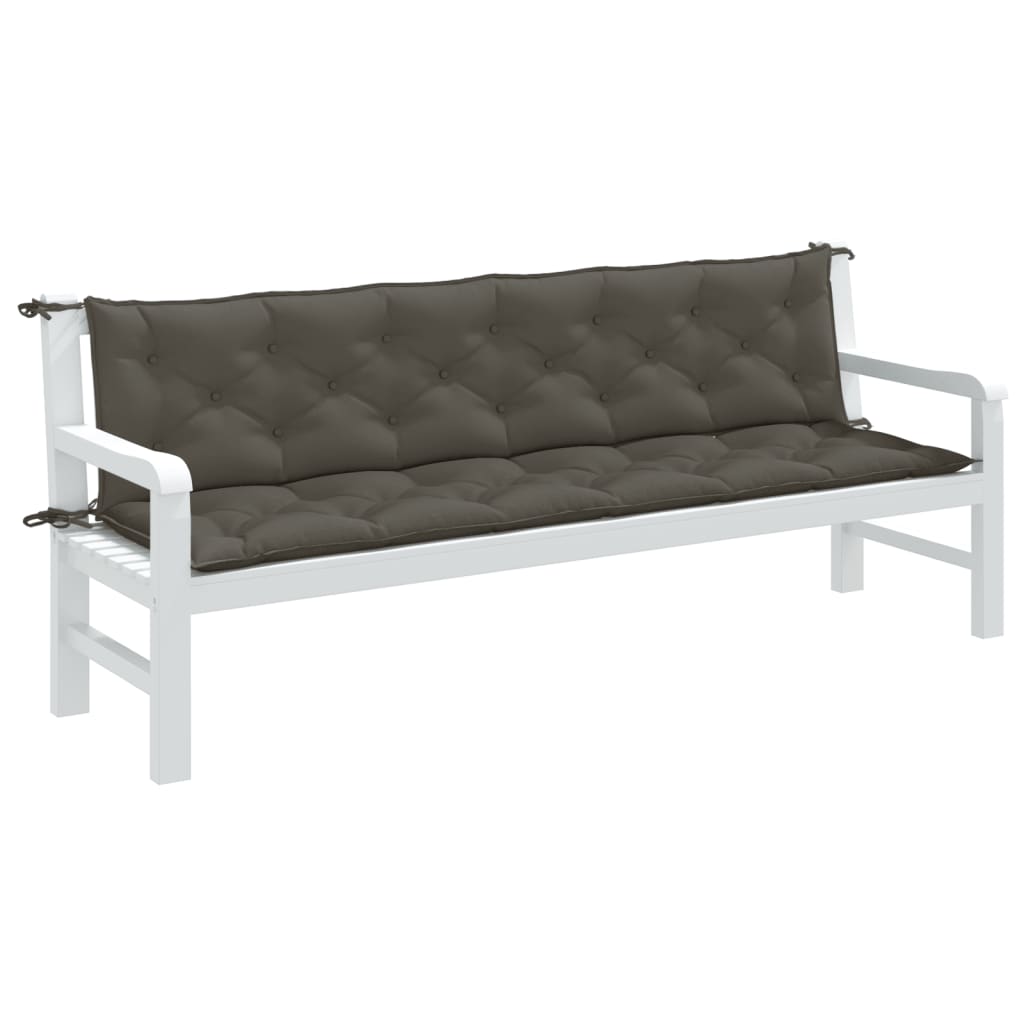vidaXL Pernă bancă de grădină 2buc melanj gri închis 200x50x7cm textil vidaXL Pernă bancă de grădină 2buc melanj gri închis 200x50x7cm textil