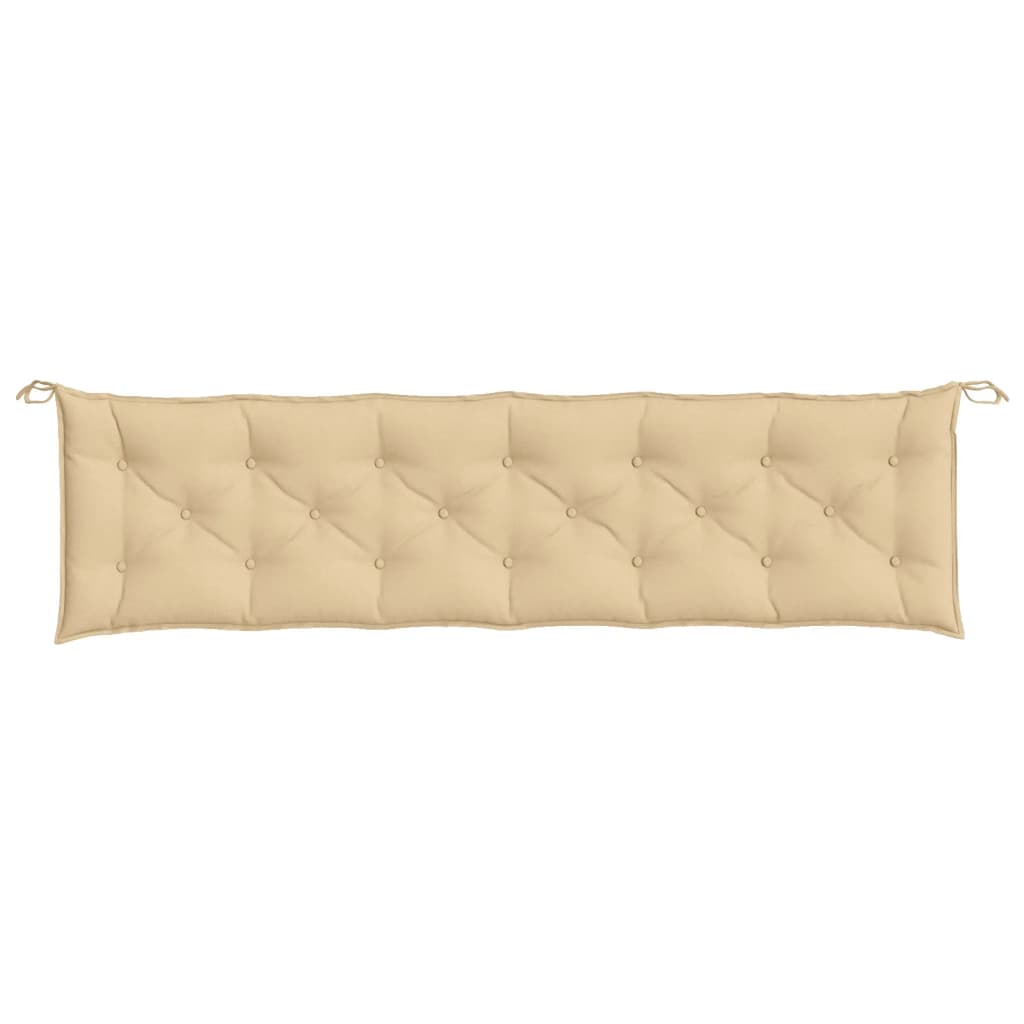 vidaXL Pernă bancă de grădină, 2 buc., melanj bej, 200x50x7 cm, textil vidaXL Pernă bancă de grădină, 2 buc., melanj bej, 200x50x7 cm, textil