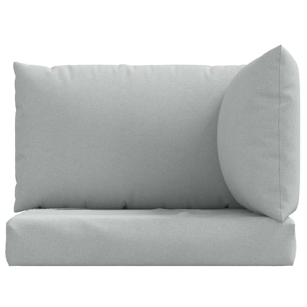 vidaXL Perne de paleți, 3 buc., melanj gri deschis, material textil