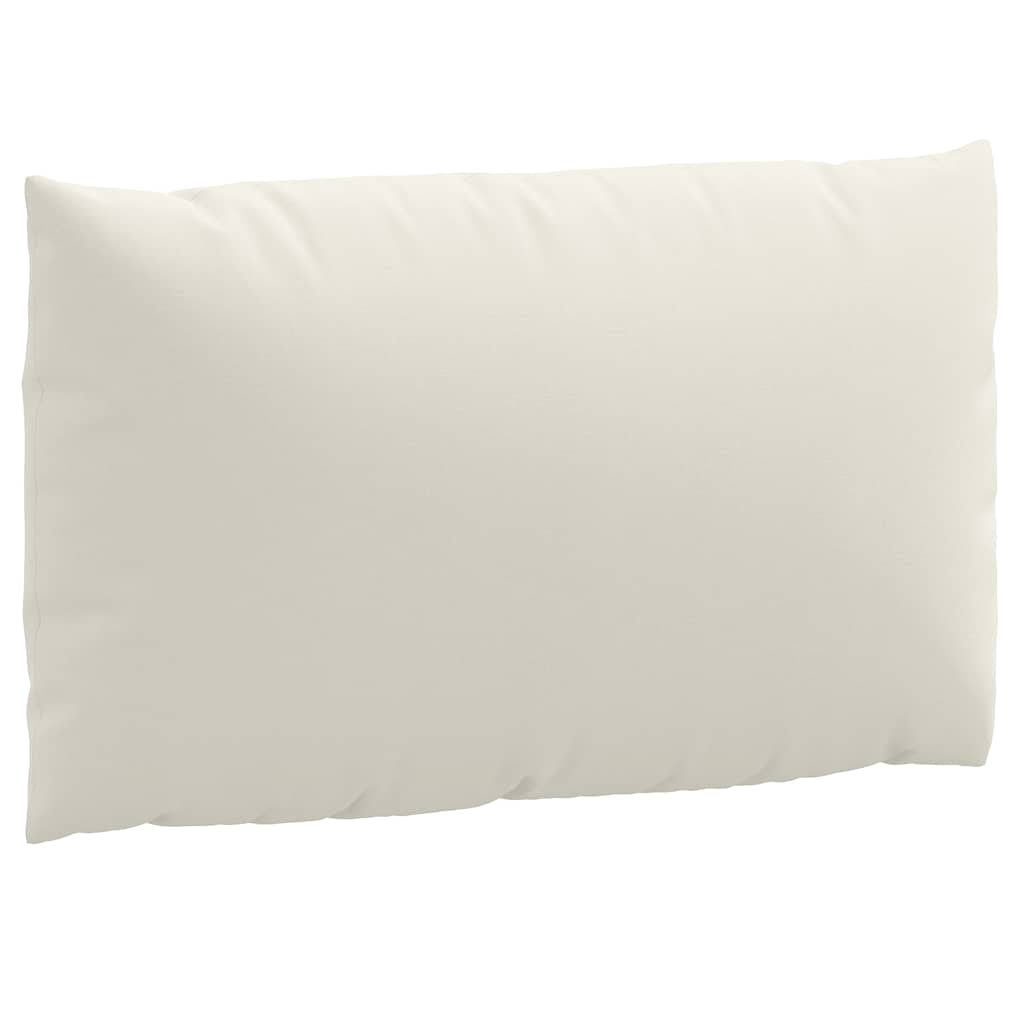 vidaXL Perne de paleți, 3 buc., melanj crem, material textil
