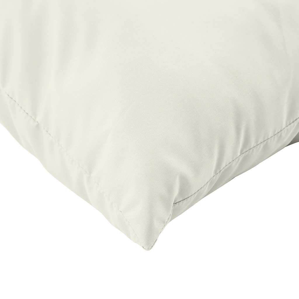 vidaXL Perne de paleți, 3 buc., melanj crem, material textil