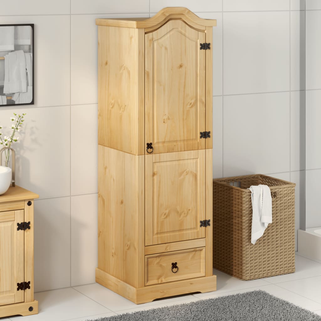 vidaXL Șifonier Corona, 55x52x170 cm, lemn masiv de pin vidaXL Șifonier Corona, 55x52x170 cm, lemn masiv de pin
