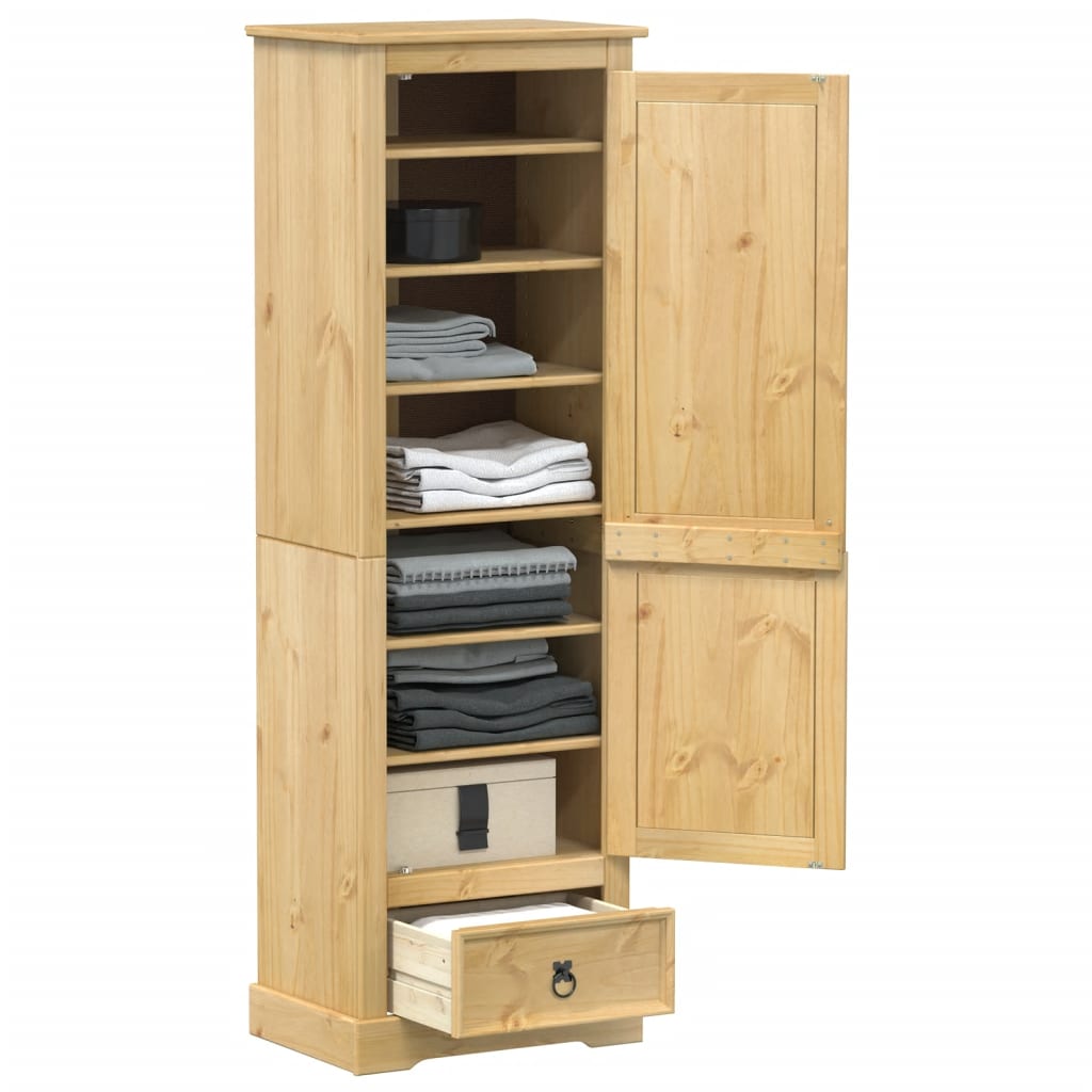 vidaXL Șifonier Corona, 55x38x170 cm, lemn masiv de pin vidaXL Șifonier Corona, 55x38x170 cm, lemn masiv de pin
