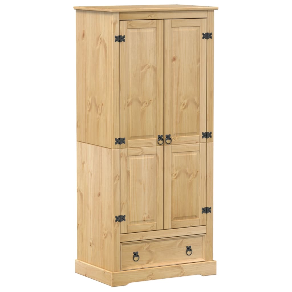 vidaXL Șifonier Corona, 76x50x170 cm, lemn masiv de pin vidaXL Șifonier Corona, 76x50x170 cm, lemn masiv de pin