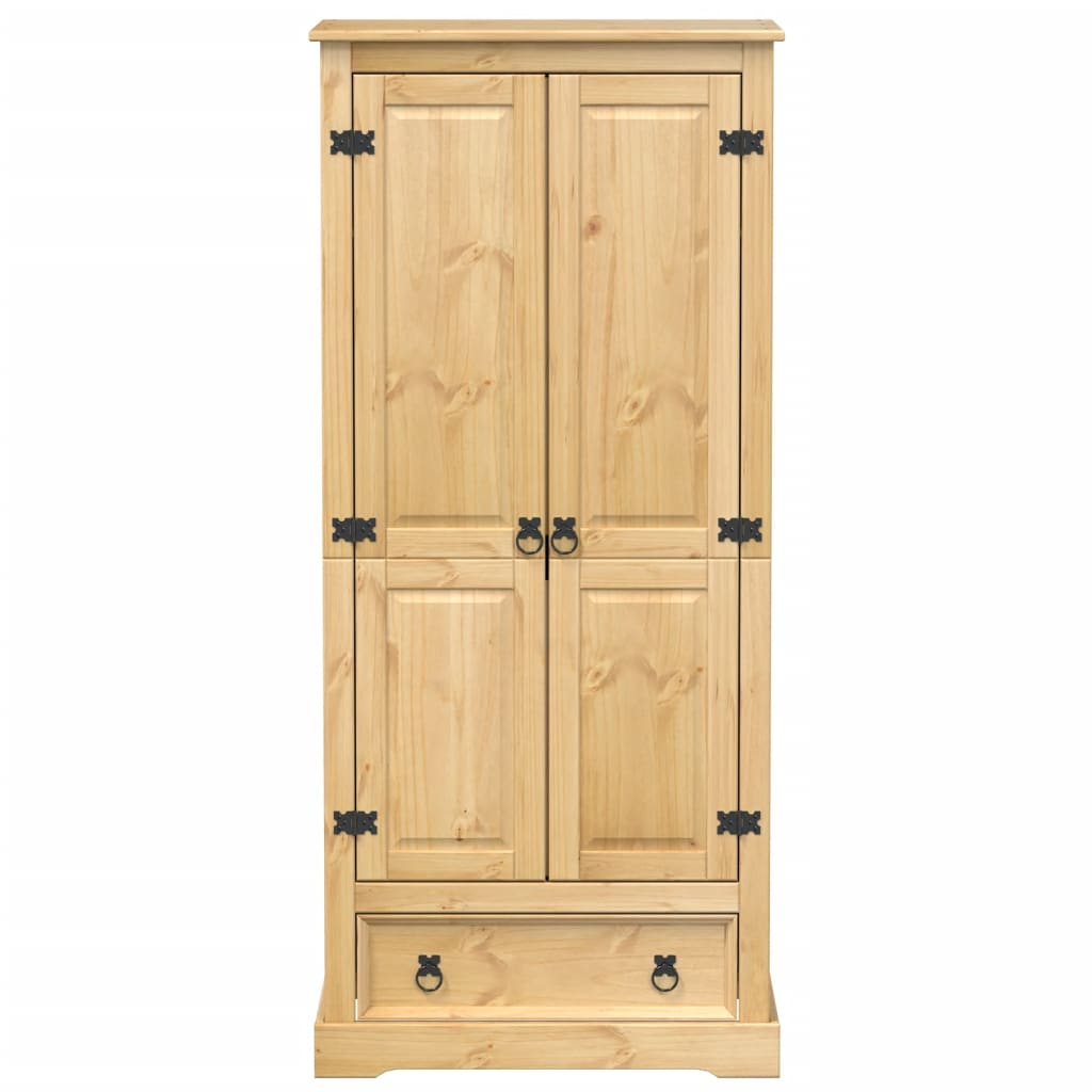 vidaXL Șifonier Corona, 76x50x170 cm, lemn masiv de pin vidaXL Șifonier Corona, 76x50x170 cm, lemn masiv de pin