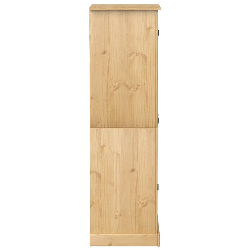 vidaXL Șifonier Corona, 76x50x170 cm, lemn masiv de pin vidaXL Șifonier Corona, 76x50x170 cm, lemn masiv de pin