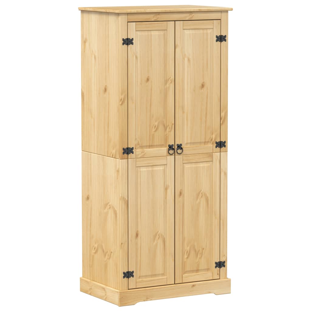 vidaXL Șifonier Corona, 76x50x170 cm, lemn masiv de pin vidaXL Șifonier Corona, 76x50x170 cm, lemn masiv de pin