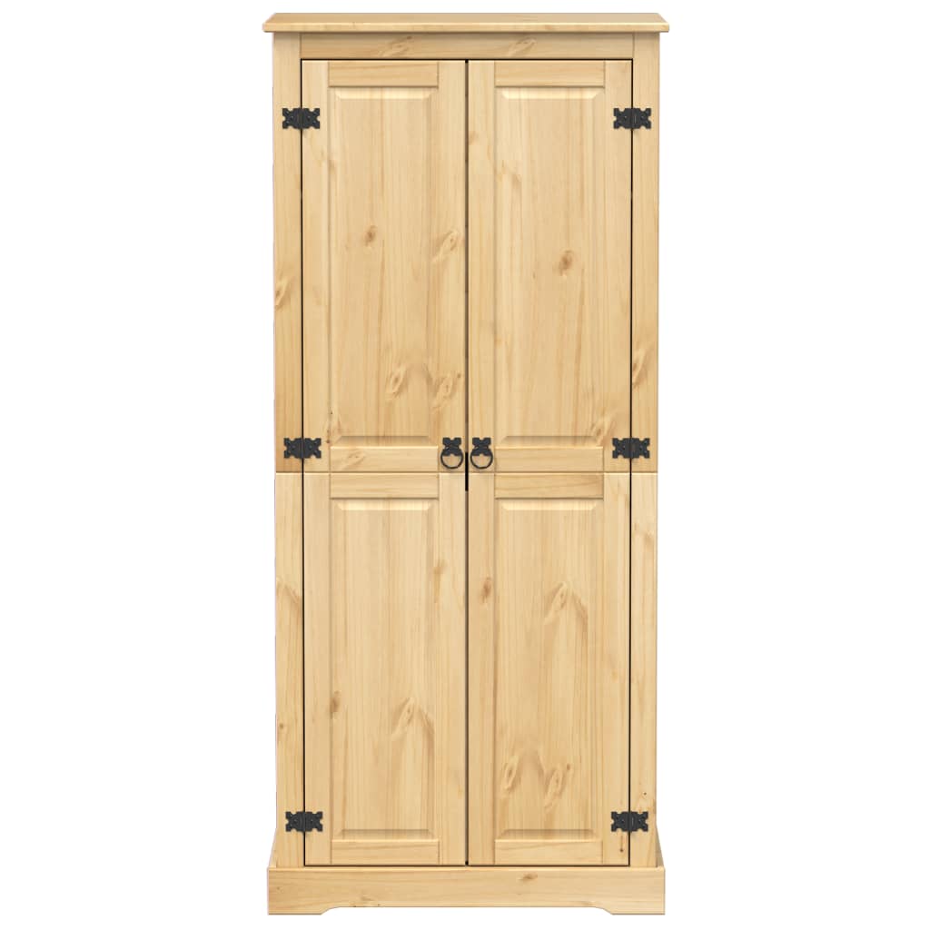 vidaXL Șifonier Corona, 76x50x170 cm, lemn masiv de pin vidaXL Șifonier Corona, 76x50x170 cm, lemn masiv de pin